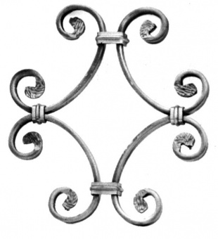 0036/1 Розетка кованая с хомутами 220*250  - 6868.jpg